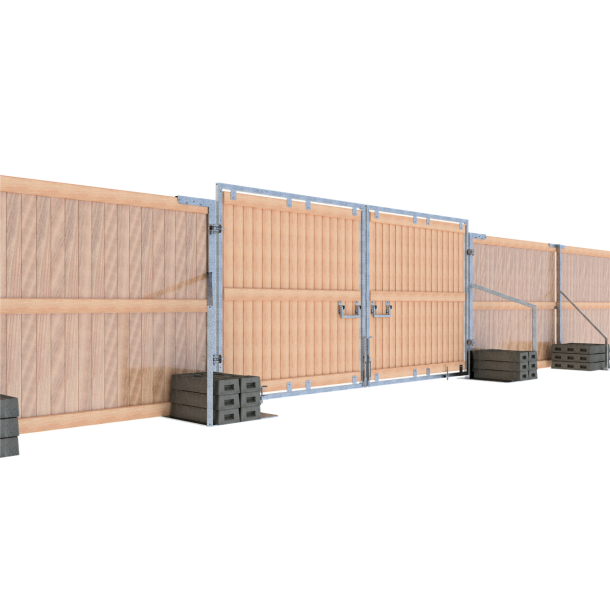 Wooden wall | made of 20 mm thick solid wood | Dimensions: 2.00 x 2.50 mcan be nailed together with cross connectors to form a stable construction